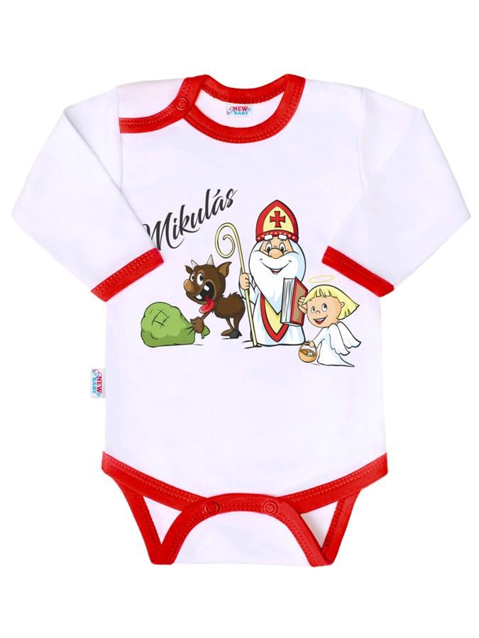 Body nyomtatott mintával New baby Mikulás