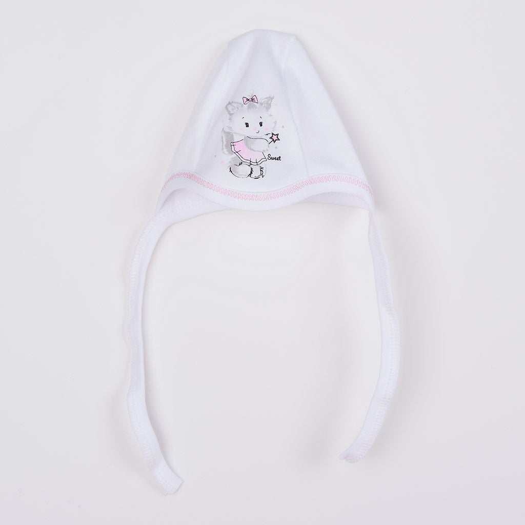 4 részes szett New baby cica fehér-rózsaszín