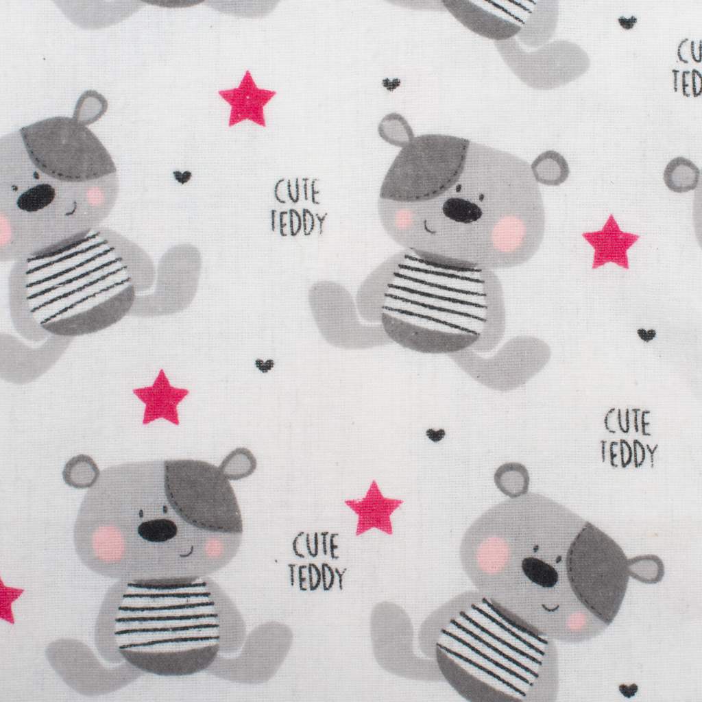 Vízálló flanel alátét New baby Cute Teddy rózsaszín