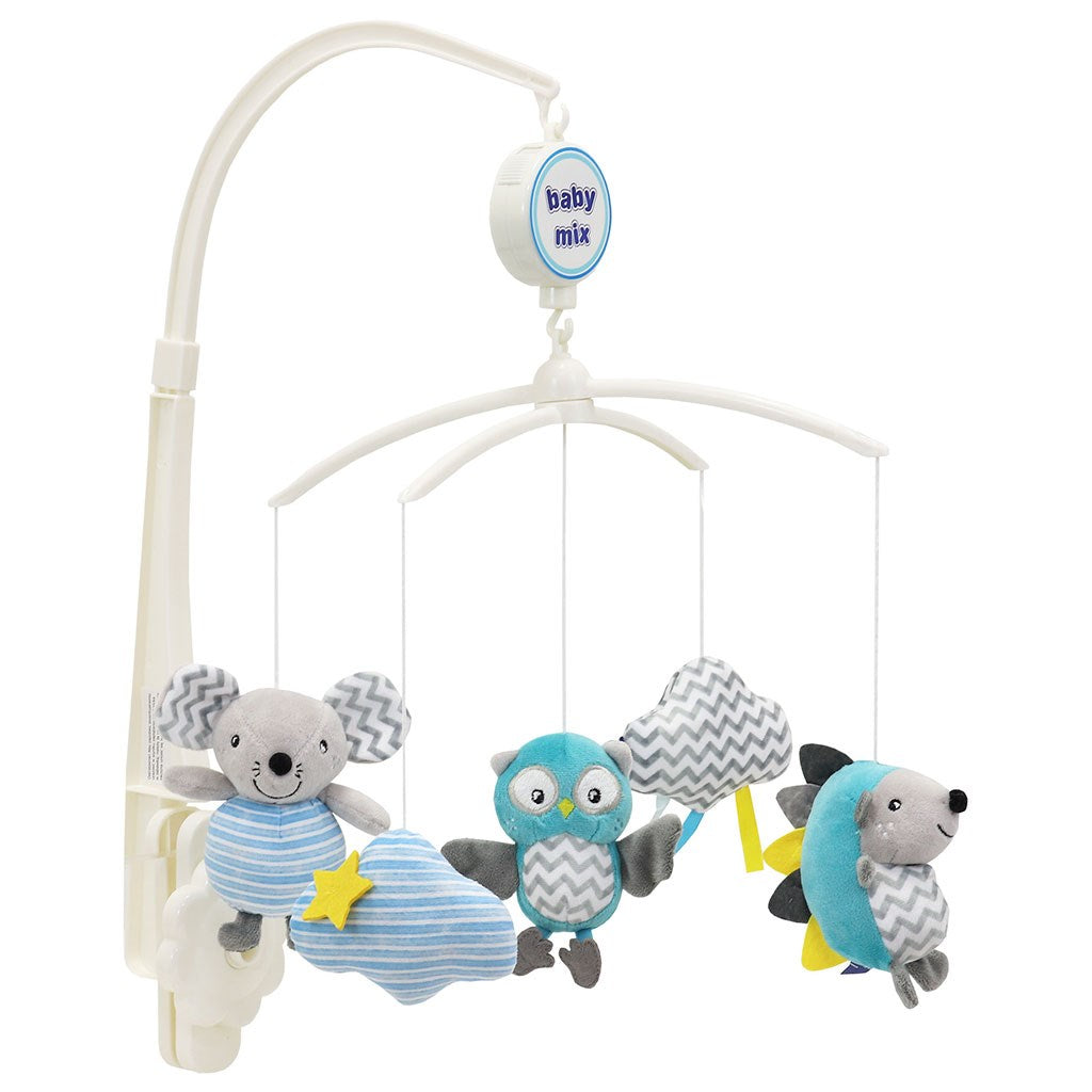 Körhinta a kiságy fölé baby Mix süni egér bagoly