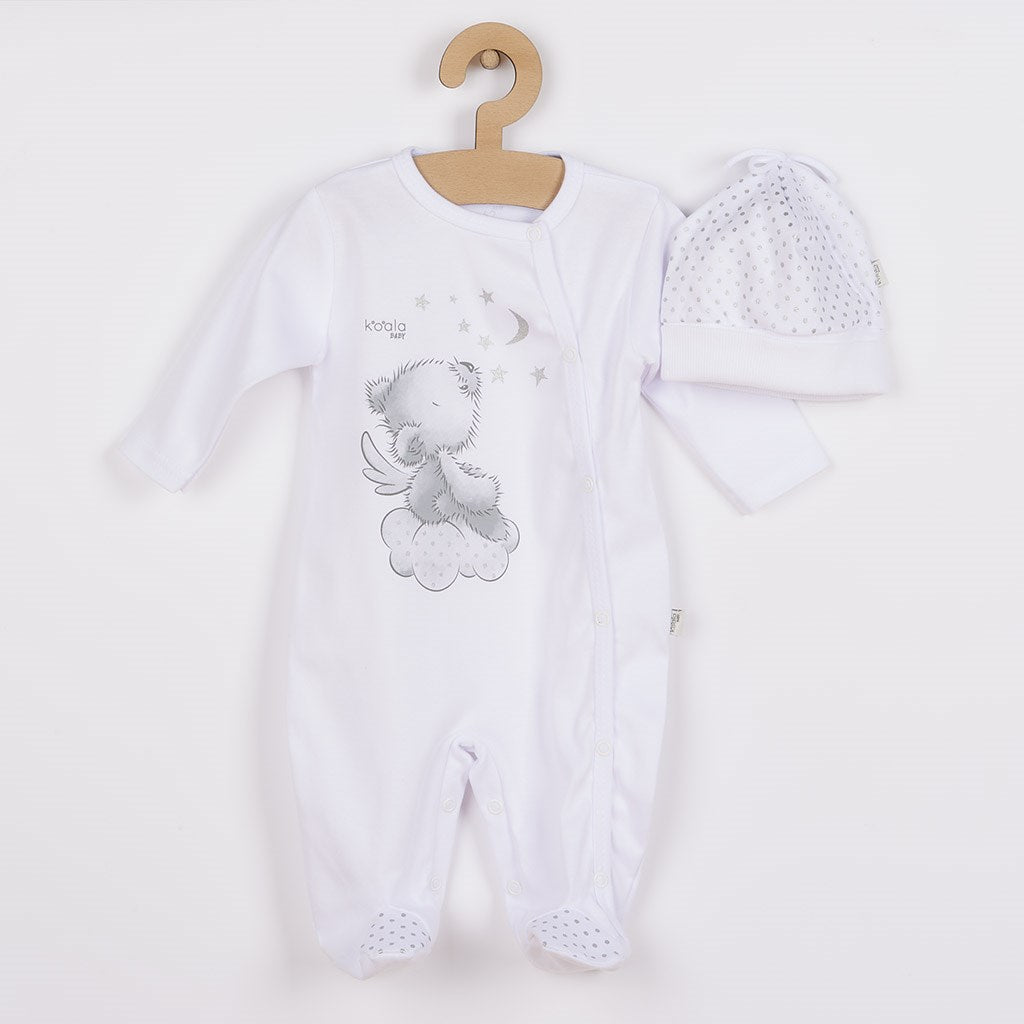 baba kezeslábas sapkával Koala Angel fehér