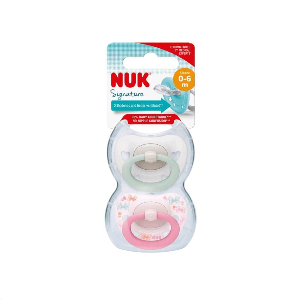 baba cumi NUK Signature 0-6h 2 db lány