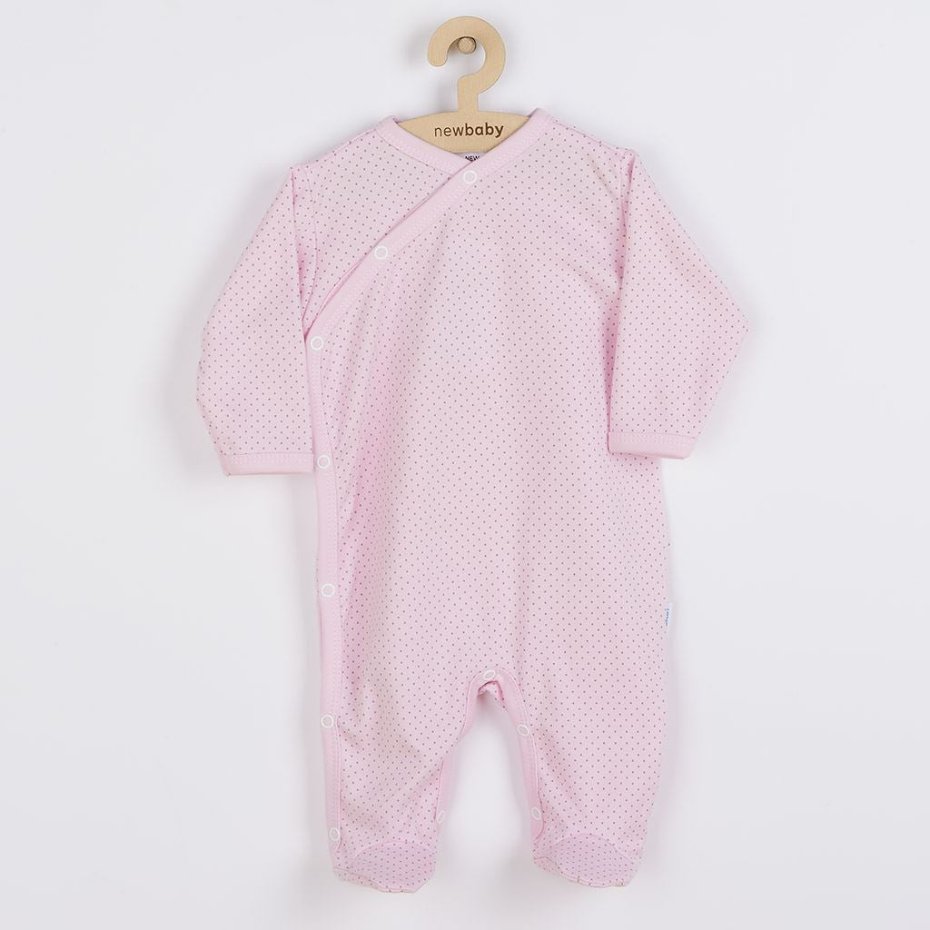 baba pamut kezeslábas oldalsó bekapcsolássa New baby Lovely pöttyök