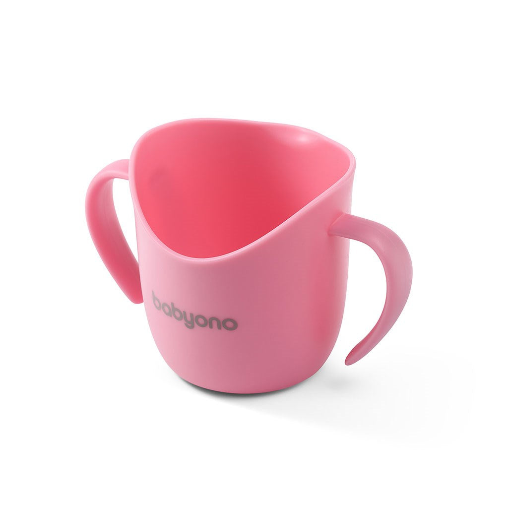Ergonomikus ivástanuló bögre baby Ono FLOW rózsaszín