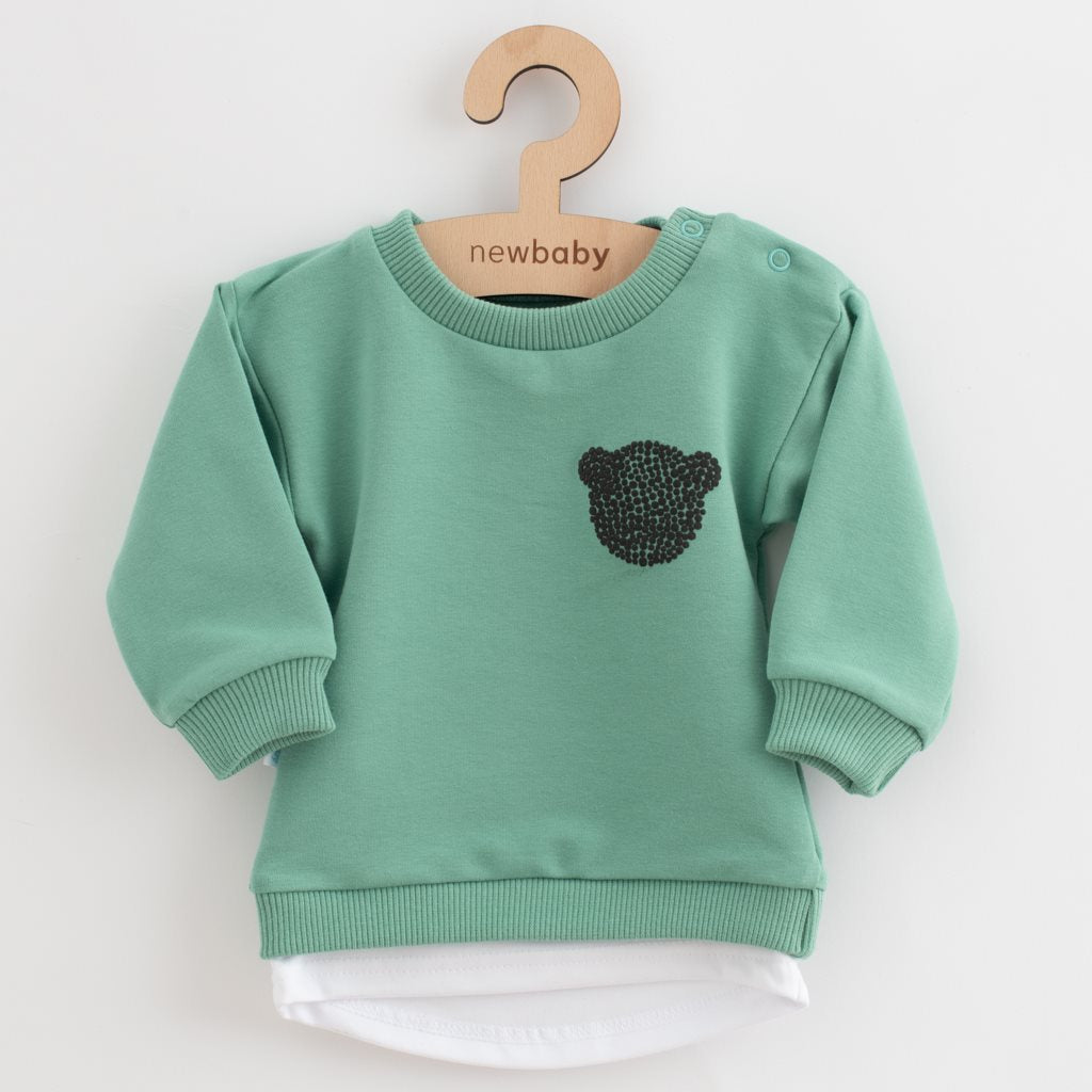 baba együttes póló és szabadidõ nadrág New baby Brave Bear ABS zöld