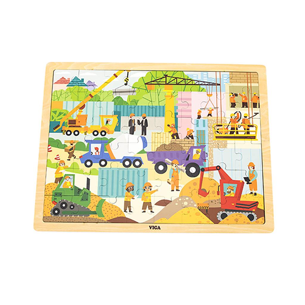 Fa puzzle Viga Építõipari gépek