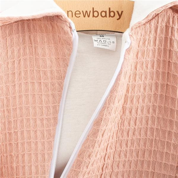 baba muszlin kezeslábas kapucnival New baby Comfort clothes rózsaszín