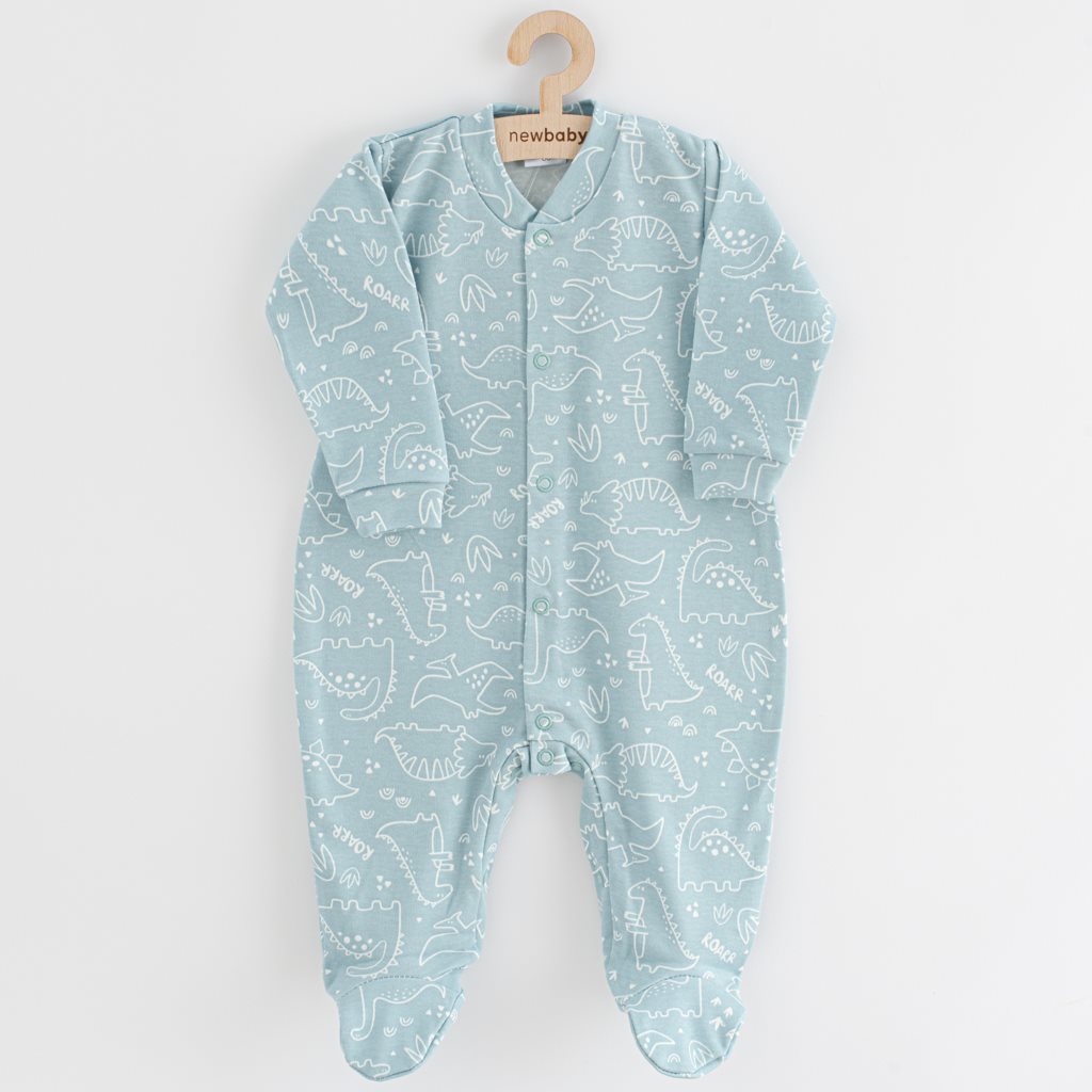 baba kezeslábas New baby Classic II dinó menta