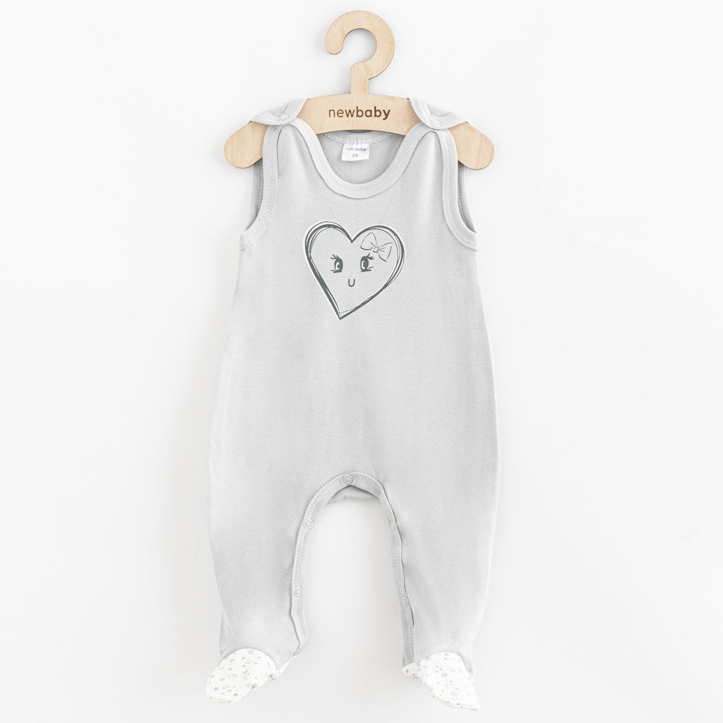 baba pamut rugdalózó New baby Szivecske