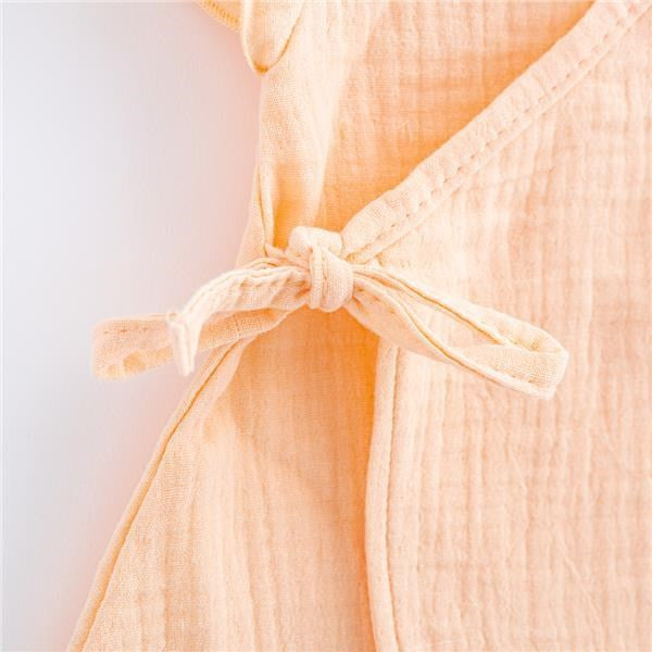 baba muszlin ruha New baby Leny peach