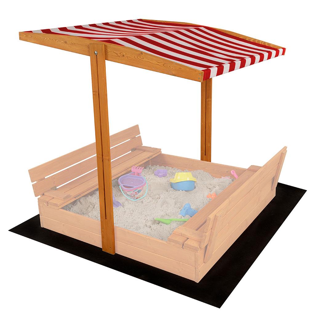 Tetõ a gyermek fa homokozóhoz baby Mix 120x120 cm piros-fehér