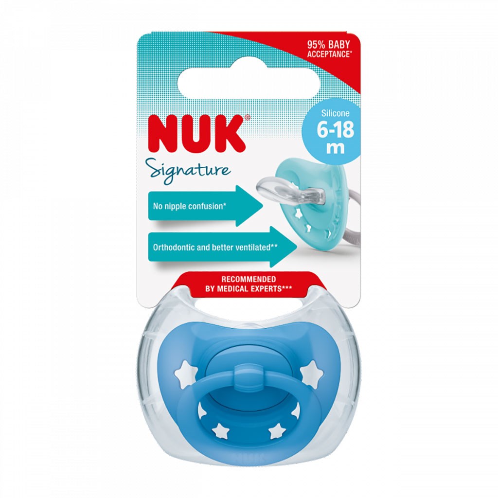 baba cumi NUK Signature 6-18 h blue star