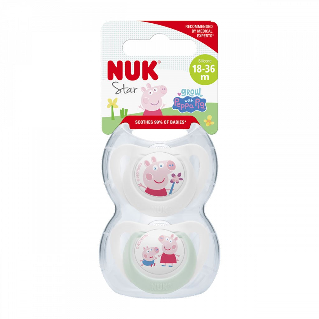 baba cumi NUK Star Peppa Pig 18+m 2 db
