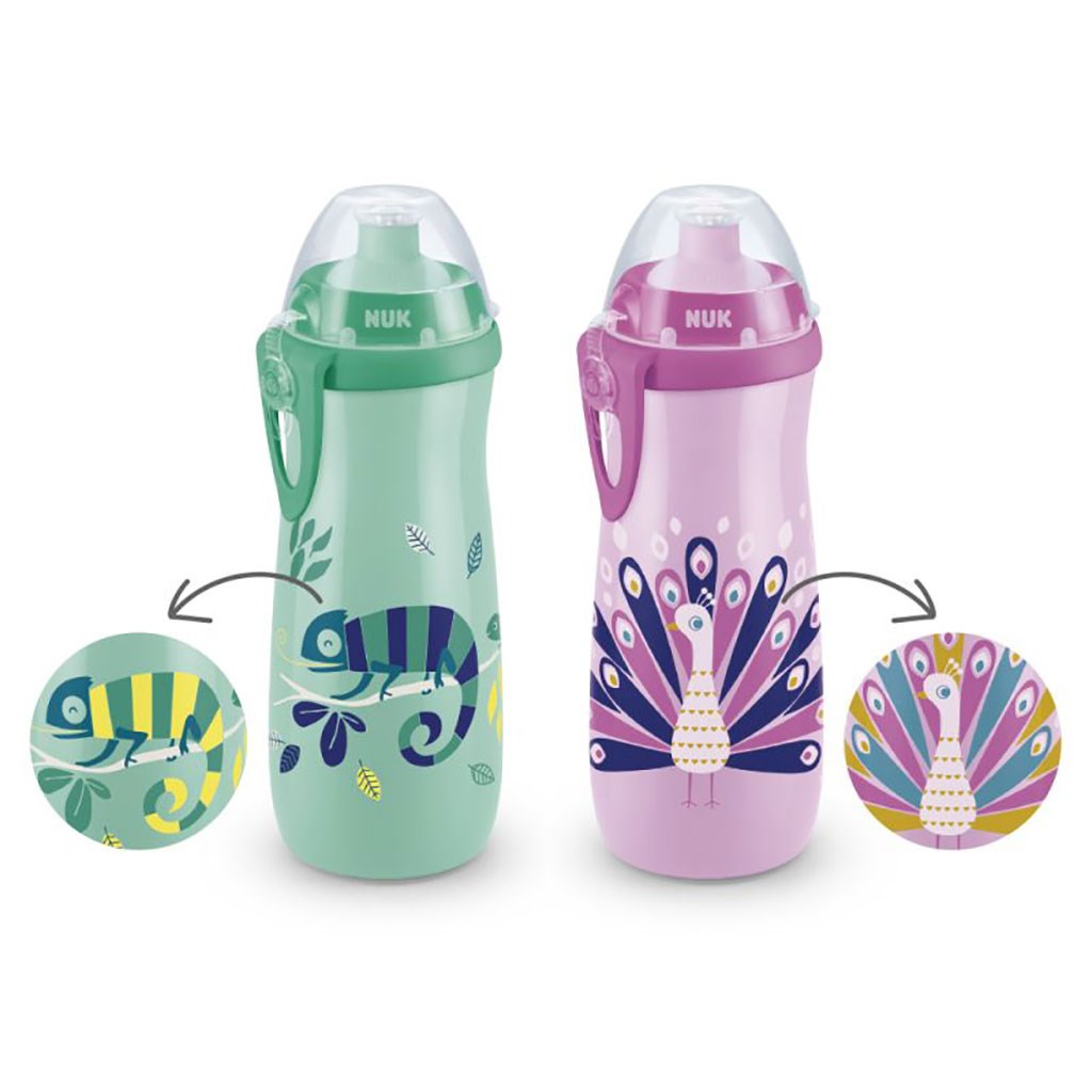 Gyermek sport itatópohár NUK Sports Cup Chameleon 450 ml