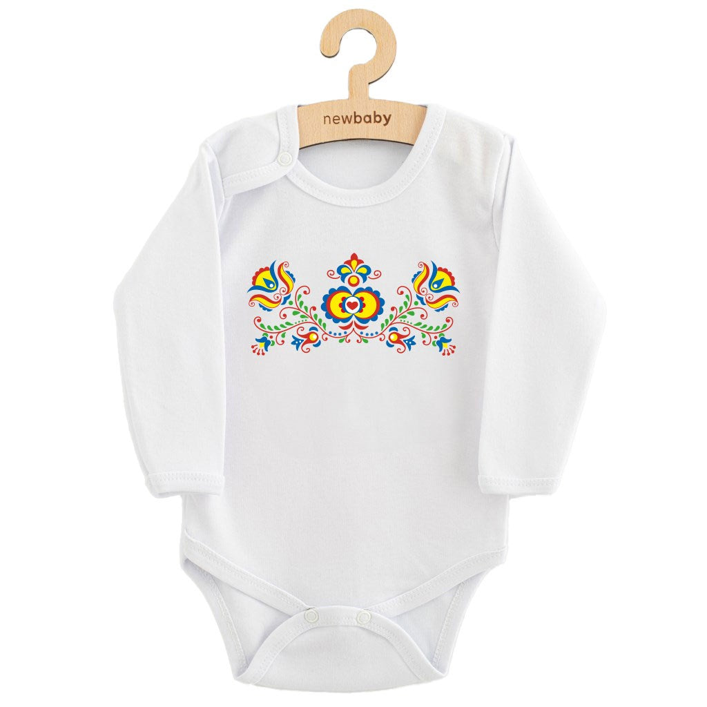 baba body nyomtatással New baby Népi minta