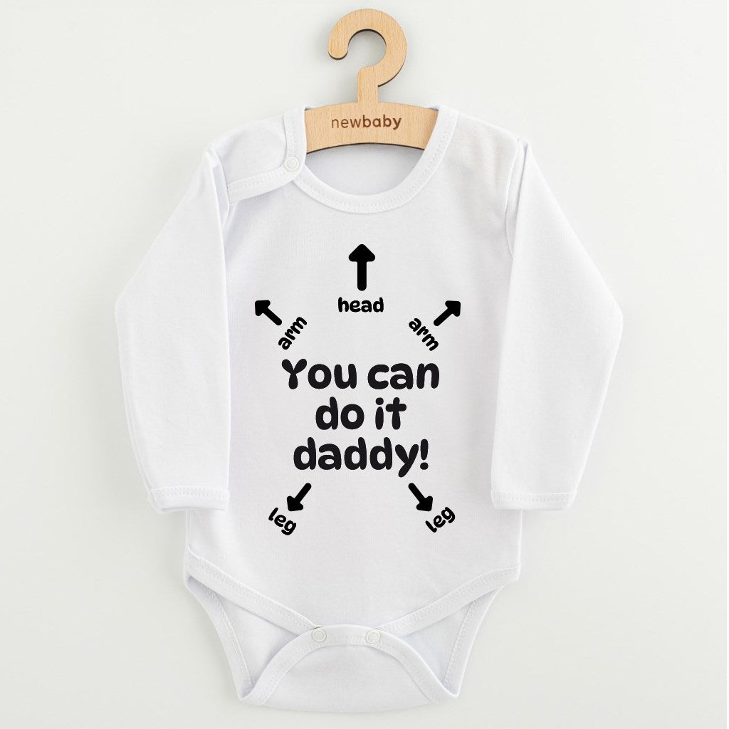 baba body nyomtatással New baby You can do it daddy!