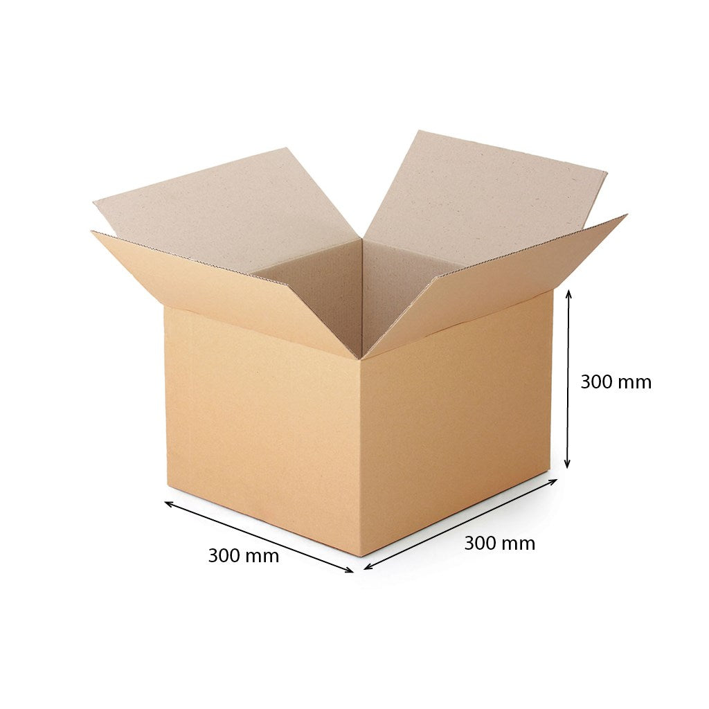 Kartondoboz lehajtható fedéllel 300x300x300 mm háromrétegû