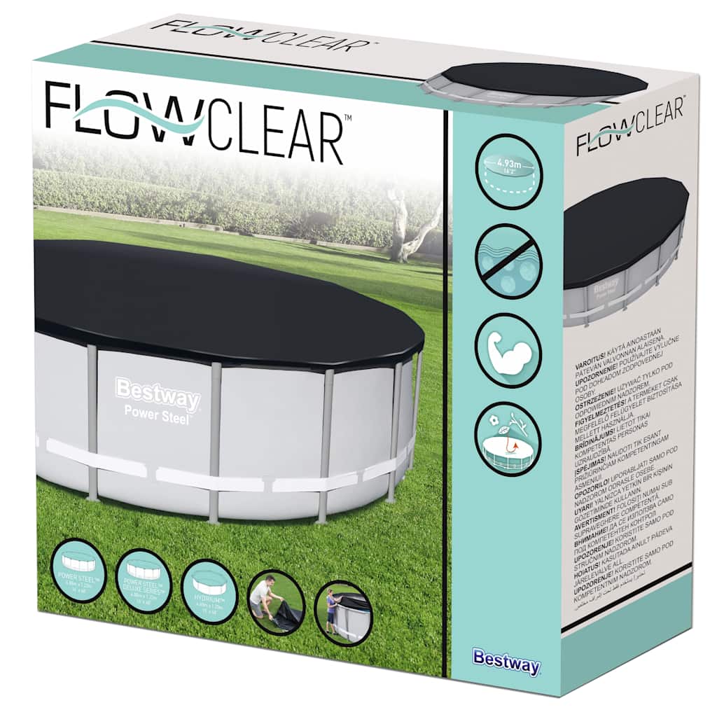 Flowclear medencetakaró 488 cm