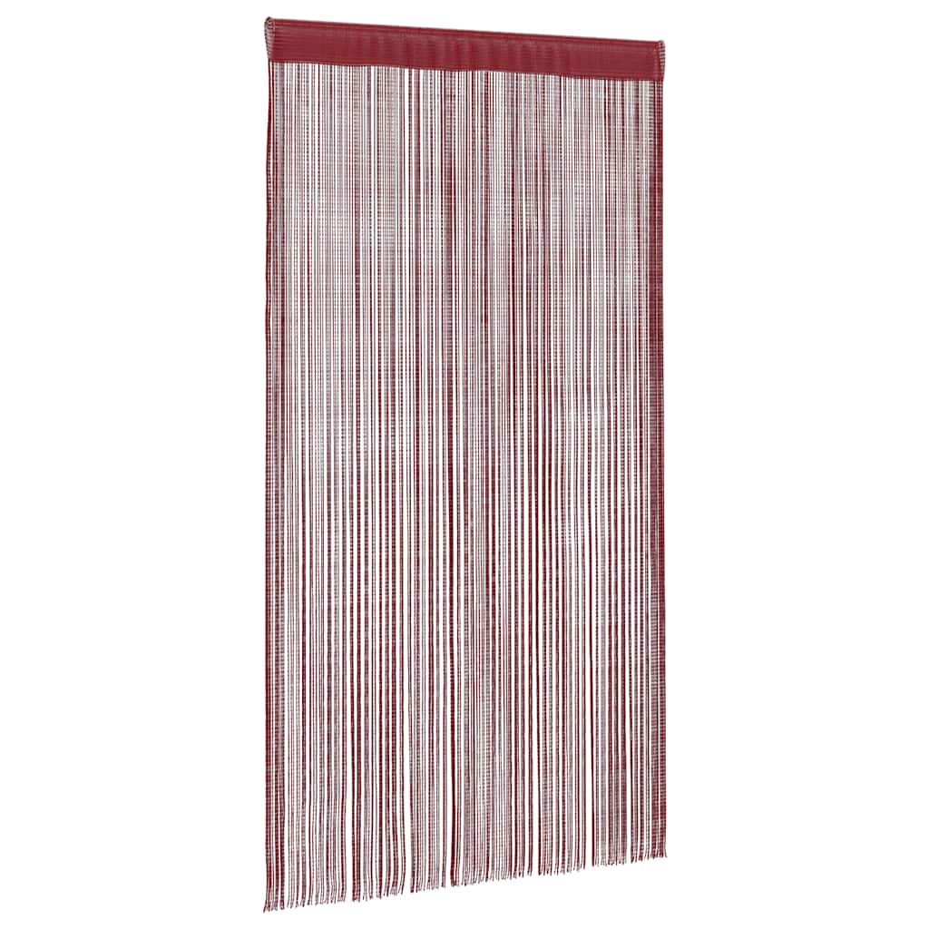2 db burgundi vörös zsinórfüggöny 100 x 250 cm
