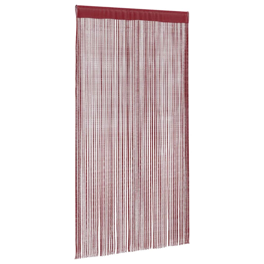 2 db burgundi vörös zsinórfüggöny 140 x 250 cm