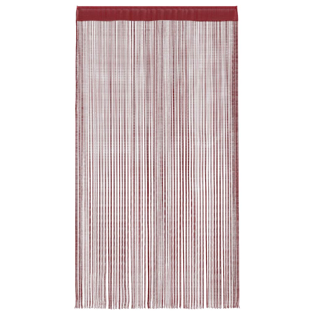 2 db burgundi vörös zsinórfüggöny 140 x 250 cm