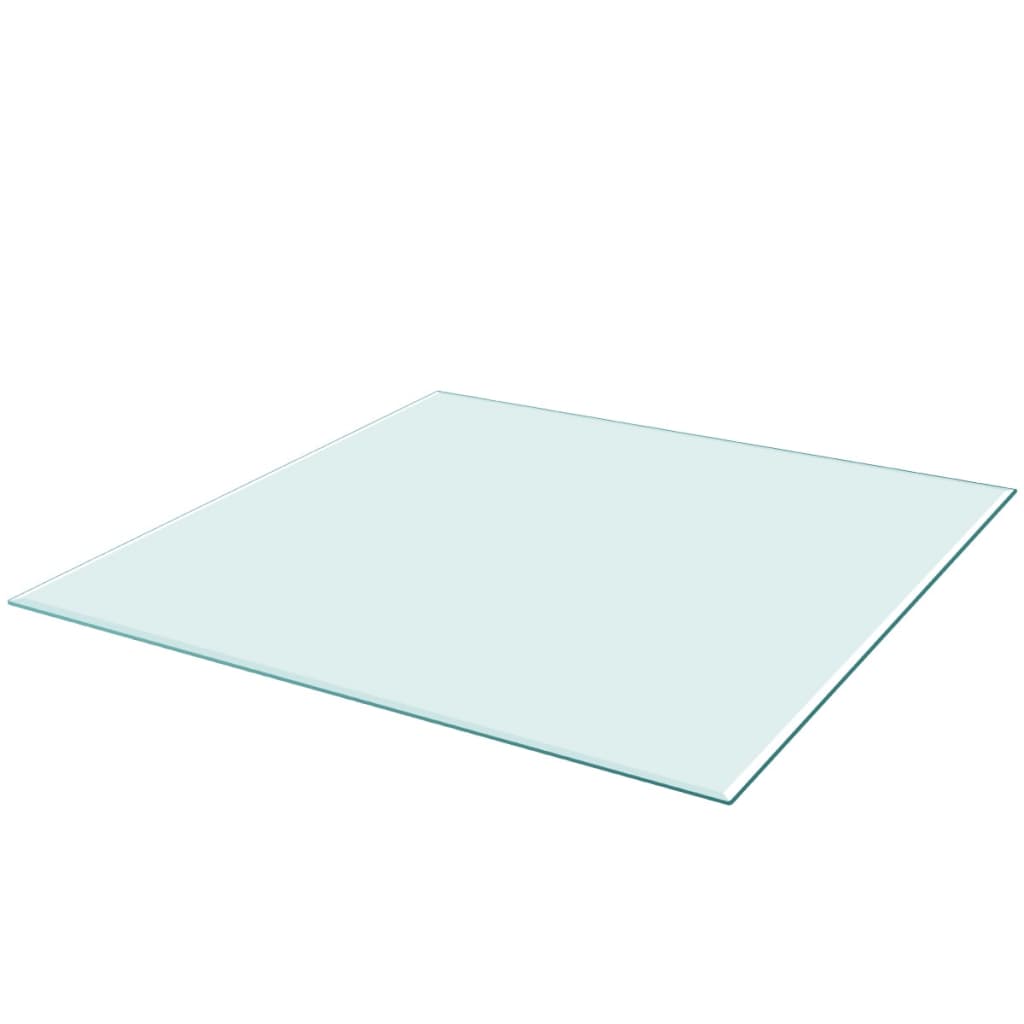 edzett üveg asztallap négyszögletes 800x800 mm