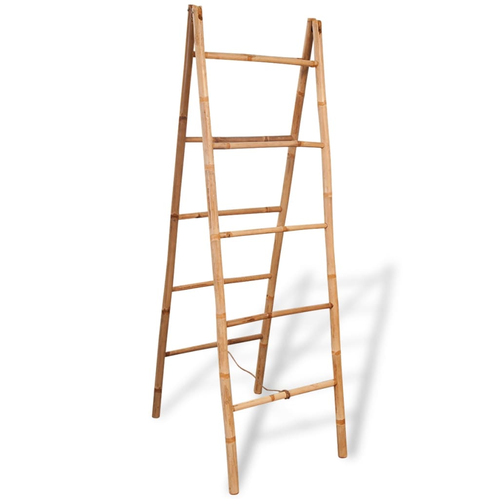 dupla törölközőszárító létra 5 fokos bambusz 50x160 cm