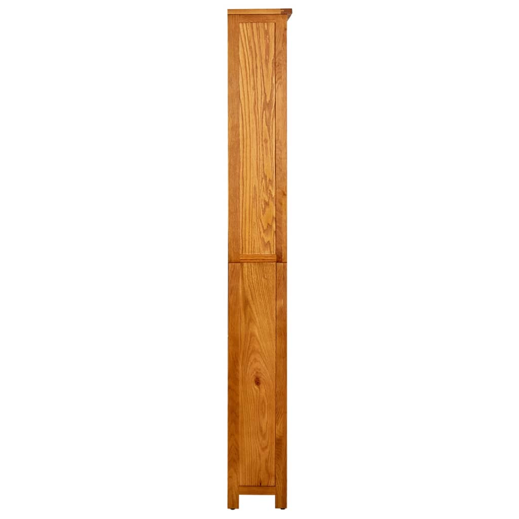 6 szintes tömör tölgyfa könyvespolc 80 x 22,5 x 180 cm