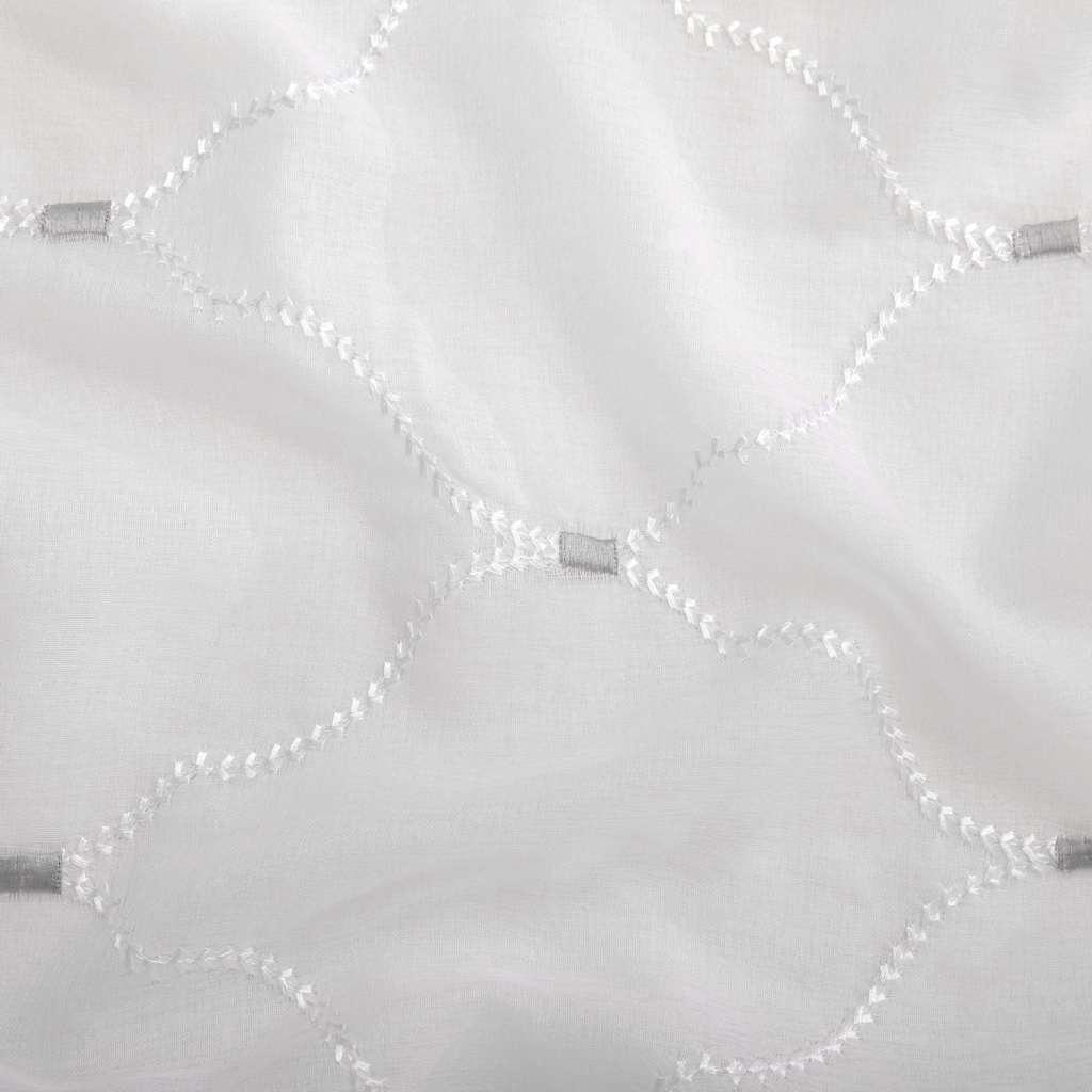 Függönyök 2 pcs Fehér 140 x 245 cm Poliészter