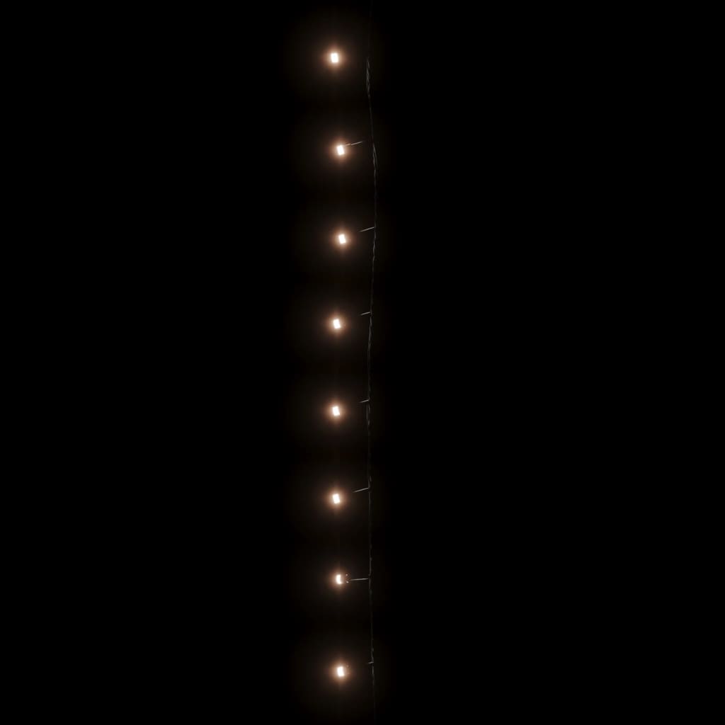 Meleg fehér 600 LED-es fényfüzér 8 világítási móddal IP44 60 m