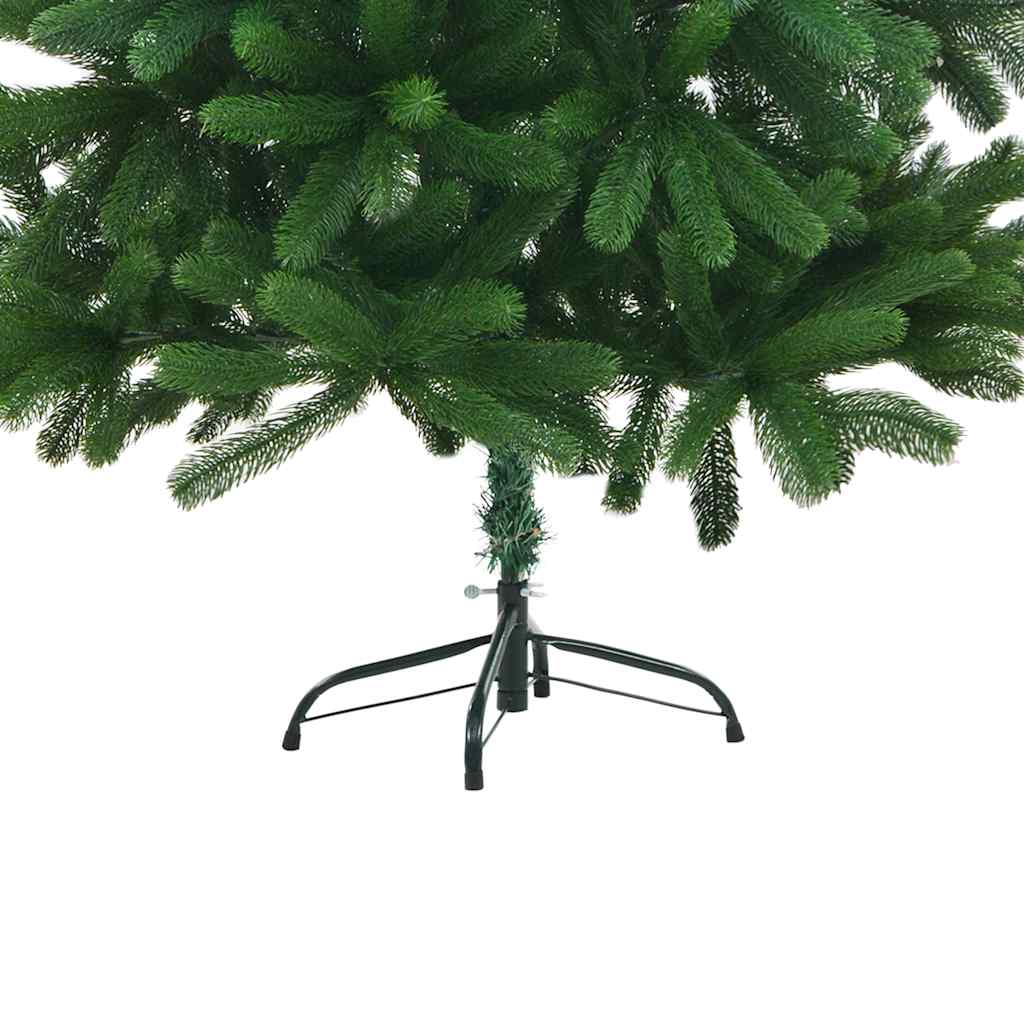 zöld műkarácsonyfa élethű tűlevelekkel 210 cm
