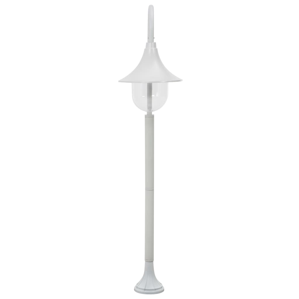 fehér alumínium kerti állólámpa, E27, 120 cm
