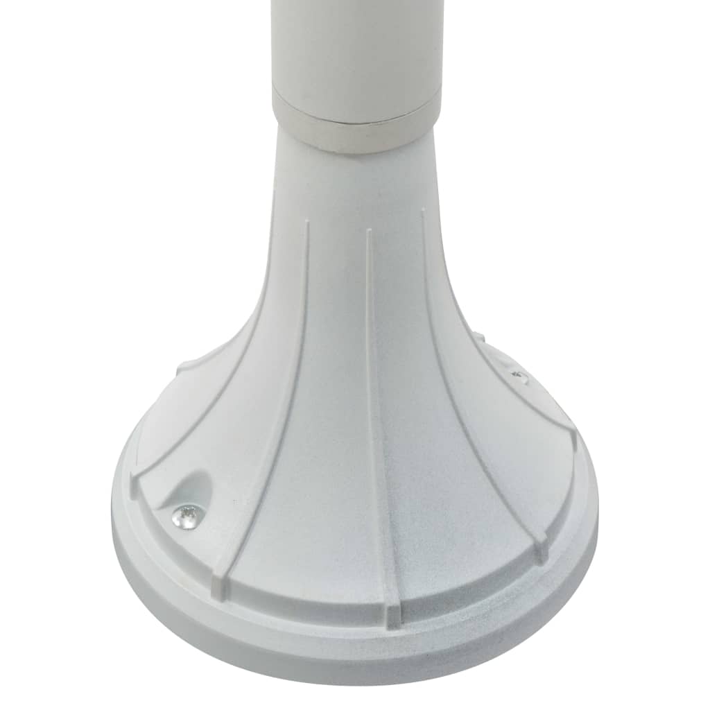 fehér alumínium kerti állólámpa, E27, 120 cm
