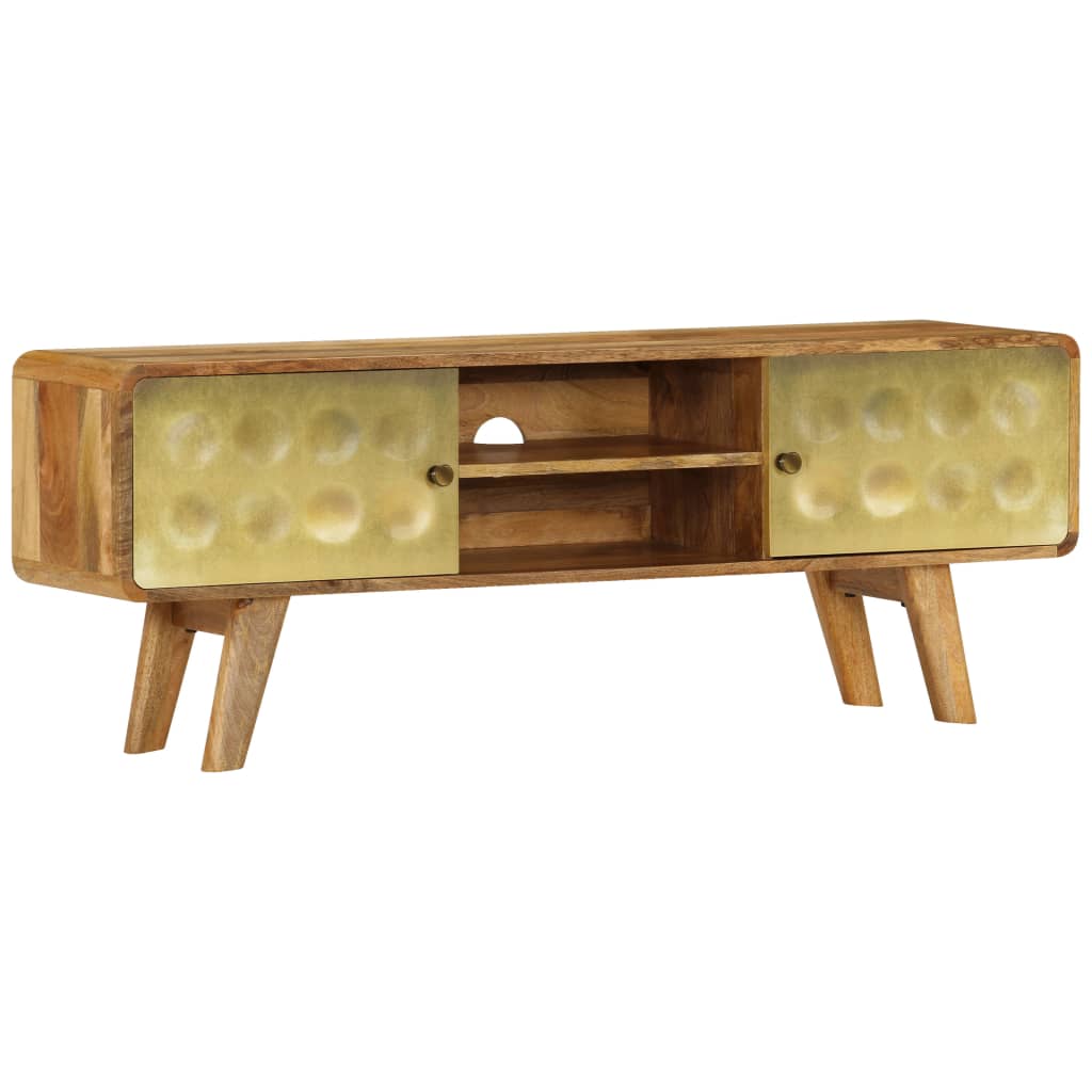 tömör mangófa TV-szekrény 120 x 30 x 45 cm