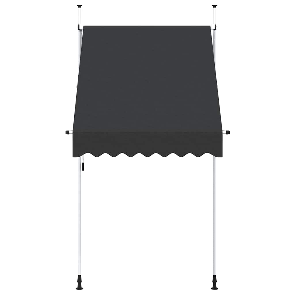 kézzel feltekerhető antracit napellenző 150 cm
