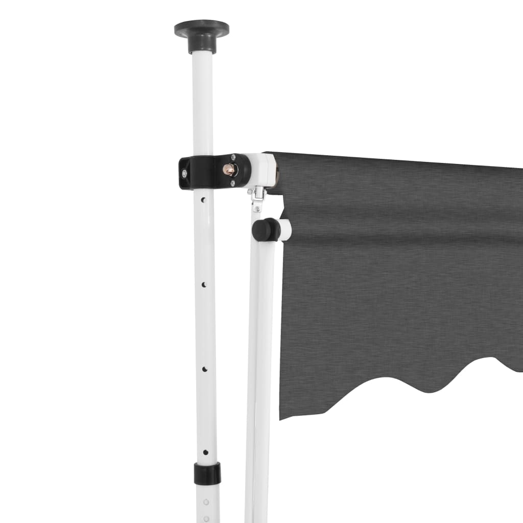 kézzel feltekerhető antracit napellenző 150 cm