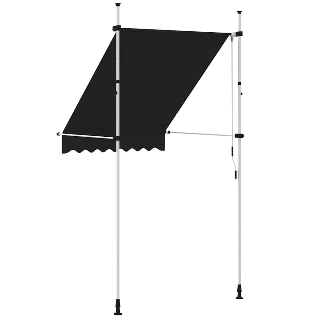 kézzel feltekerhető antracit napellenző 150 cm
