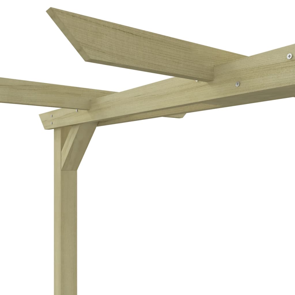 kerti pergola impregnált fenyőfalécekből 360 x 200 x 60 cm