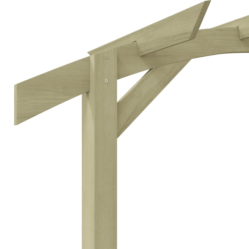 kerti pergola impregnált fenyőfalécekből 180 x 210 x 40 cm