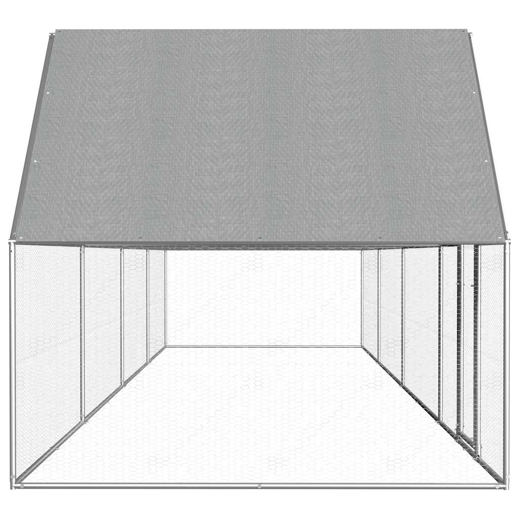 horganyzott acél tyúkól 8 x 2 x 2 m