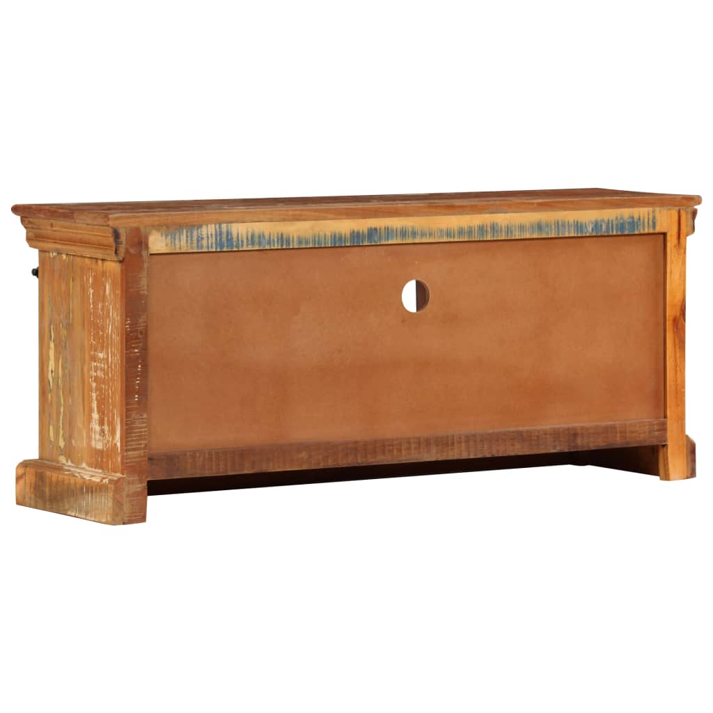 tömör újrahasznosított fa TV-szekrény 110 x 30 x 45 cm