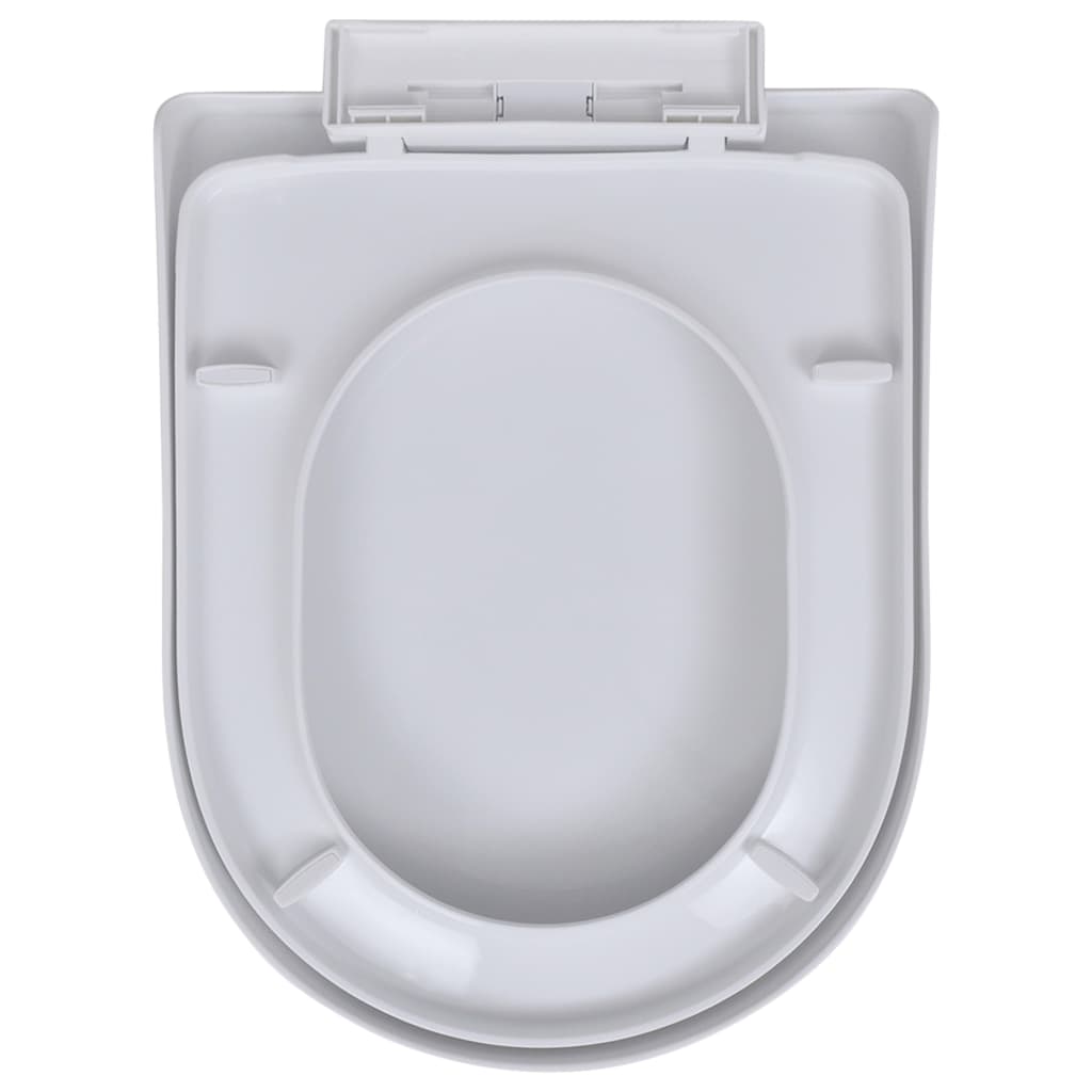 2 db fehér műanyag WC ülőke lassan csukódó fedéllel
