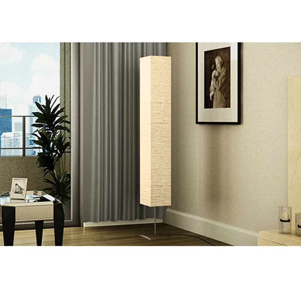 Lámpa 3 lábú négyzet alakú krém 170 cm