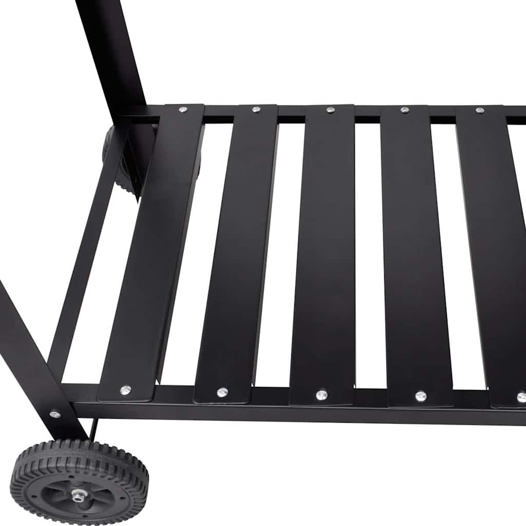 Grill állvány faszén Grillező 2 Kerekekkel