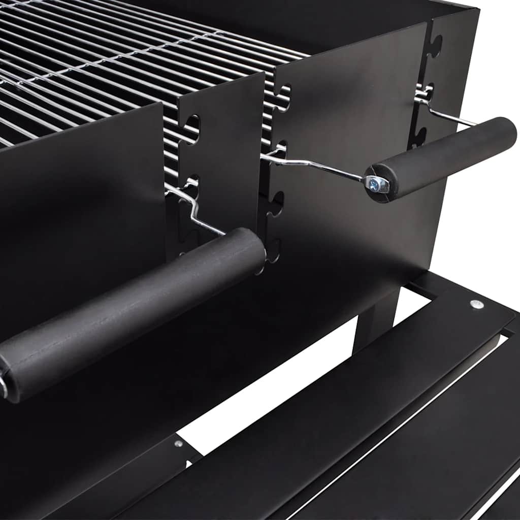 Grill állvány faszén Grillező 2 Kerekekkel