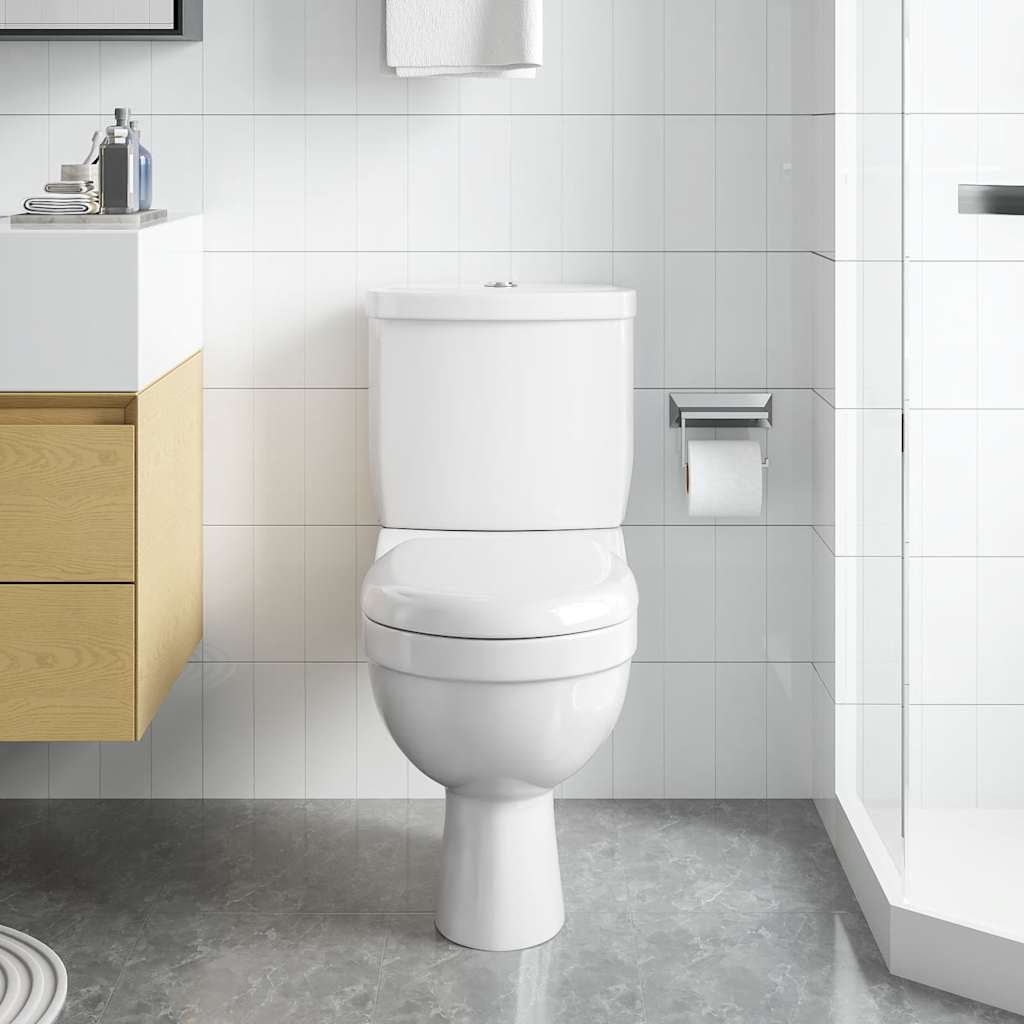 fehér WC tartállyal