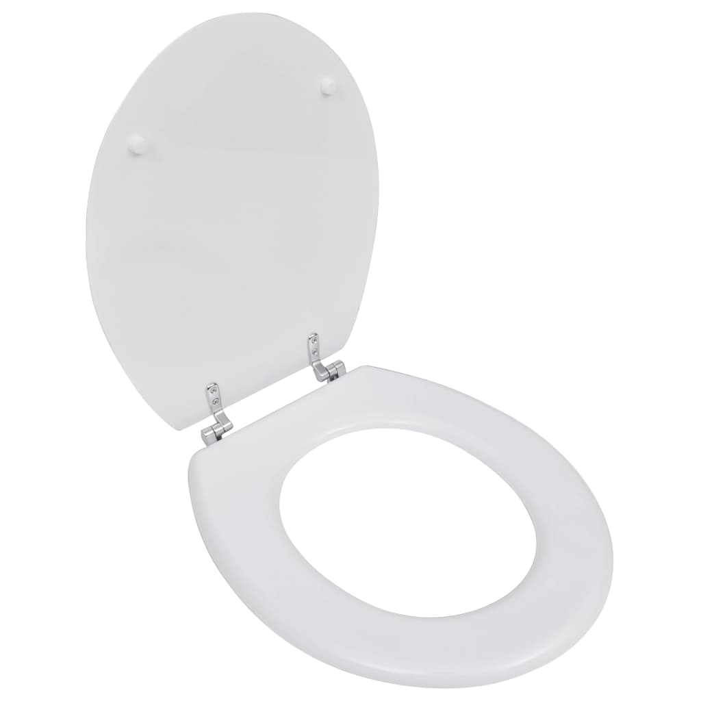 egyszerű tervezésű fehér MDF WC-ülőke