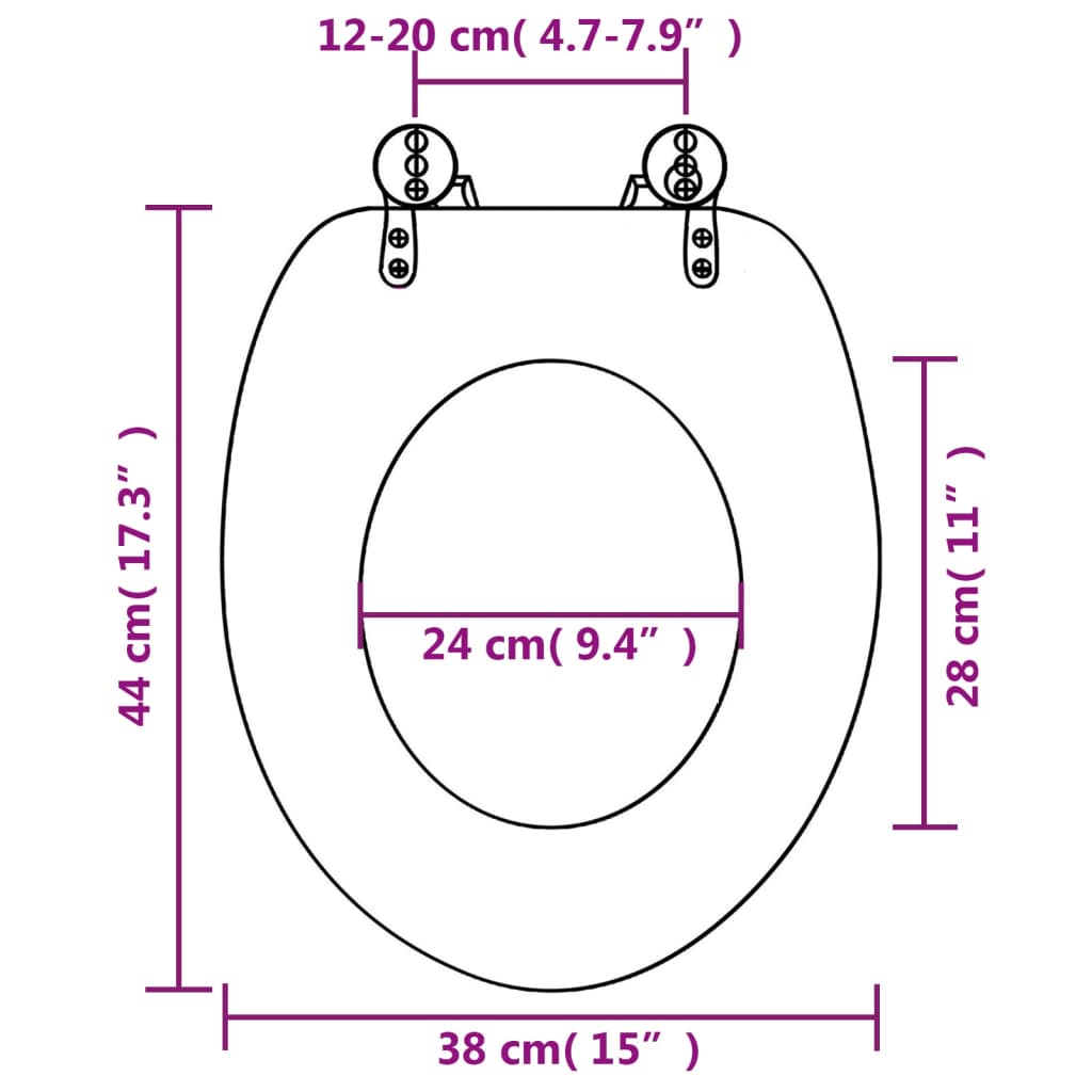 kőmintás MDF WC-ülőke