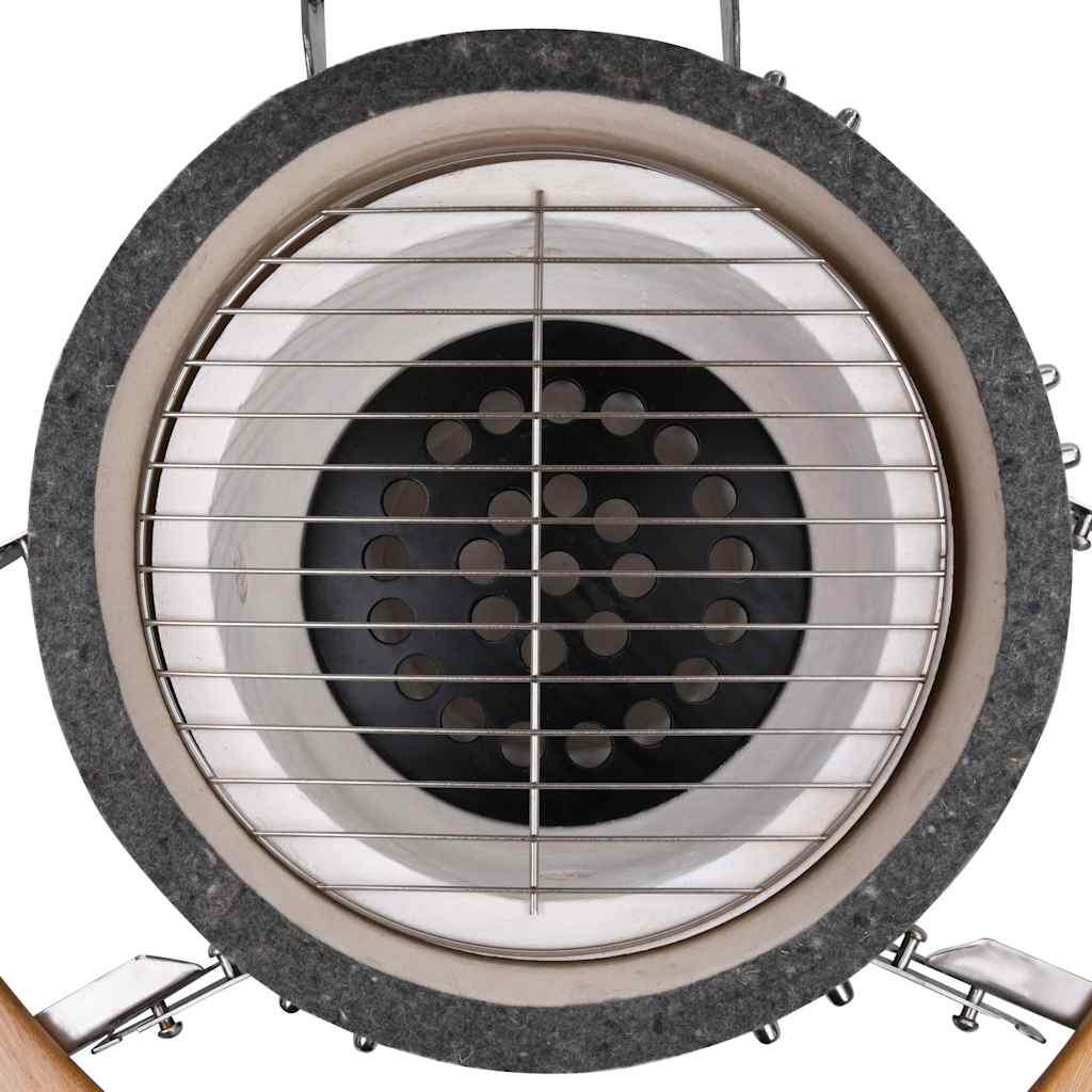Kamado Barbecue Grill Füstölő Kerámia 44 cm