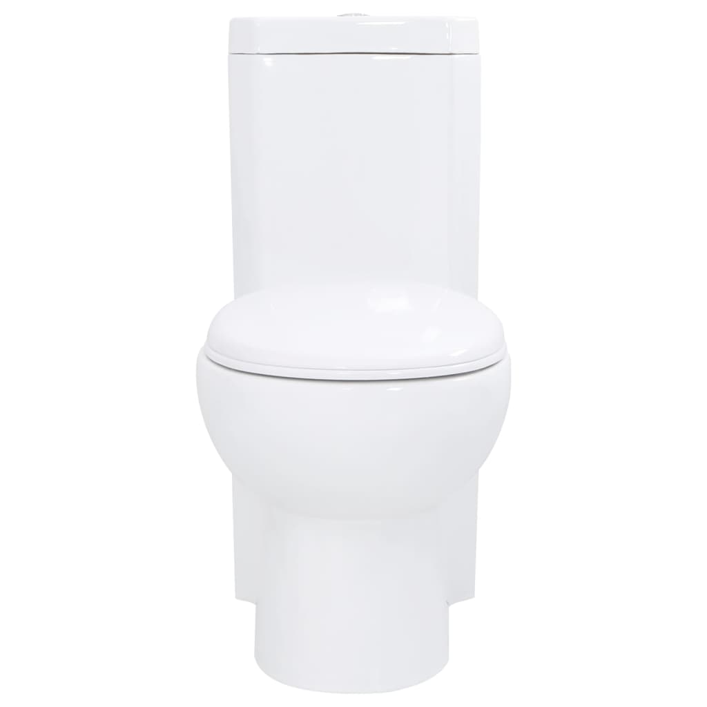 fehér kerámia fürdőszobai sarok WC